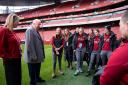 An all-female grounds team made history at the Emirates Stadium before the North London derby