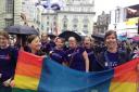 Dstl workers in the London Pride parade