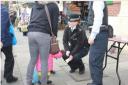 Action day: police were in The Broadway engaging with shoppers