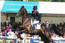 Pippa Funnell enjoyed a good first day in the dressage at the Land Rover Burghley Horse Trials