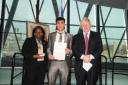 A Londoner - officially: Mohammed with the mayor and Jennette Arnold