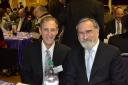 Chief Rabbi Lord Jonathan Sacks with JMC chairman, Judge Martyn Zeidman QC
