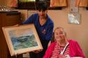 Residents enjoy the landscape painting classes.
