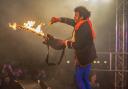Smoke signals: John Campbell reprises the classic Hendrix moment. Picture: Roger Green