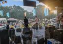 On stage in Walpole Park: Boondock Hippy