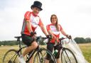 Bicycles for two: Gary and Lisa prepare for a special weekend