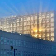 Ealing Hospital light show is a real eye-catcher