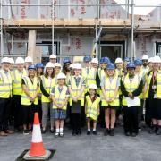 Hard hats all round: topping out at Notting Hill & Ealing's new junior school building