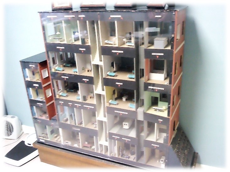 Abbots Langley Doll House model as seen in Dr Simmons office April 2014