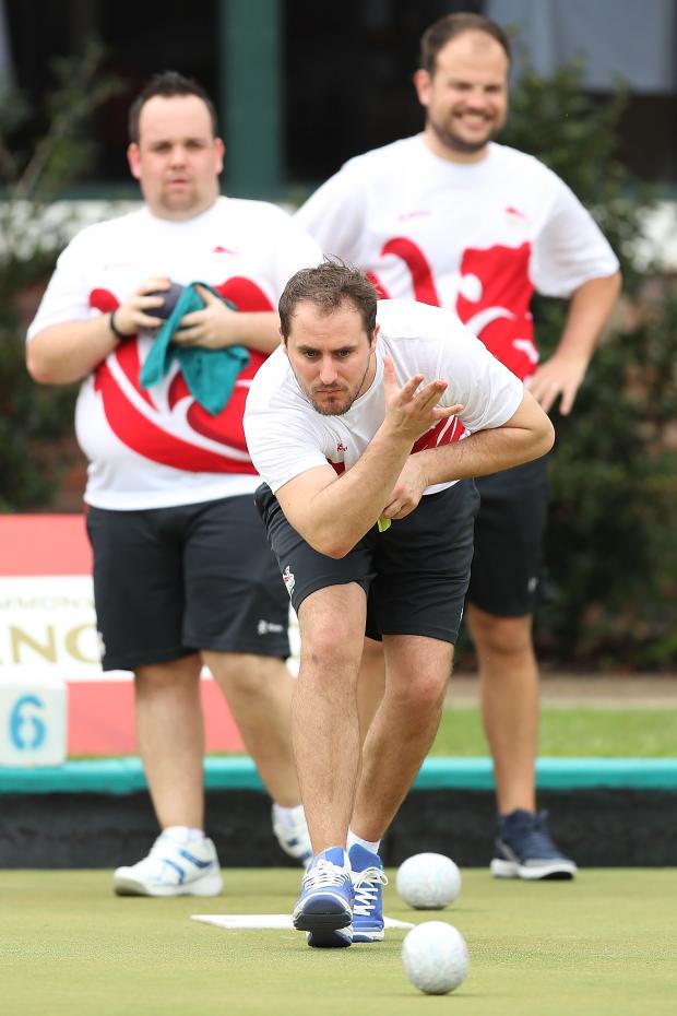 Ealing Times: Sam represents Kings Bowling Club and is relishing the prospect of a home Games next summer