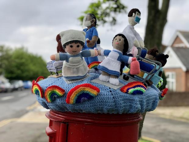 Ealing Times: BRINGING JOY: The topper was made to show appreciation to all NHS staff