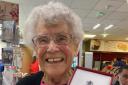 Honoured: Beryl with her MBE