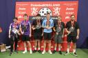 The 25-year-old from Folkestone (second from right) bagged a bronze medal on his debut appearance at the Pickleball Nationals