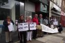 Protest outside the former Starlite: will it prove to be in vain?