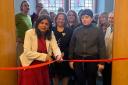 Open for business: Ealing Central MP Rupa Huq cuts the ribbon at St Andrew's