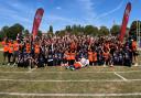 Bears in town: children at the Chicago Bears training day