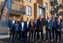 Handover: guests from Hill group and Ealing Council in Seasprite Close