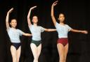 Young stars: Emi, Alexandra and Emma will be lining up at the Beck Theatre, Hayes