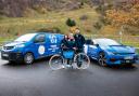Small Business Saturday team in Edinburgh with fleet of electric vehicles