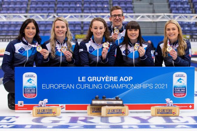 Hailey Duff, skip Eve Muirhead, Vicky Wright, Jennifer Dodds and Mili Smith will be the team tasked with bettering Britain’s Sochi 2014 bronze in Beijing next month
