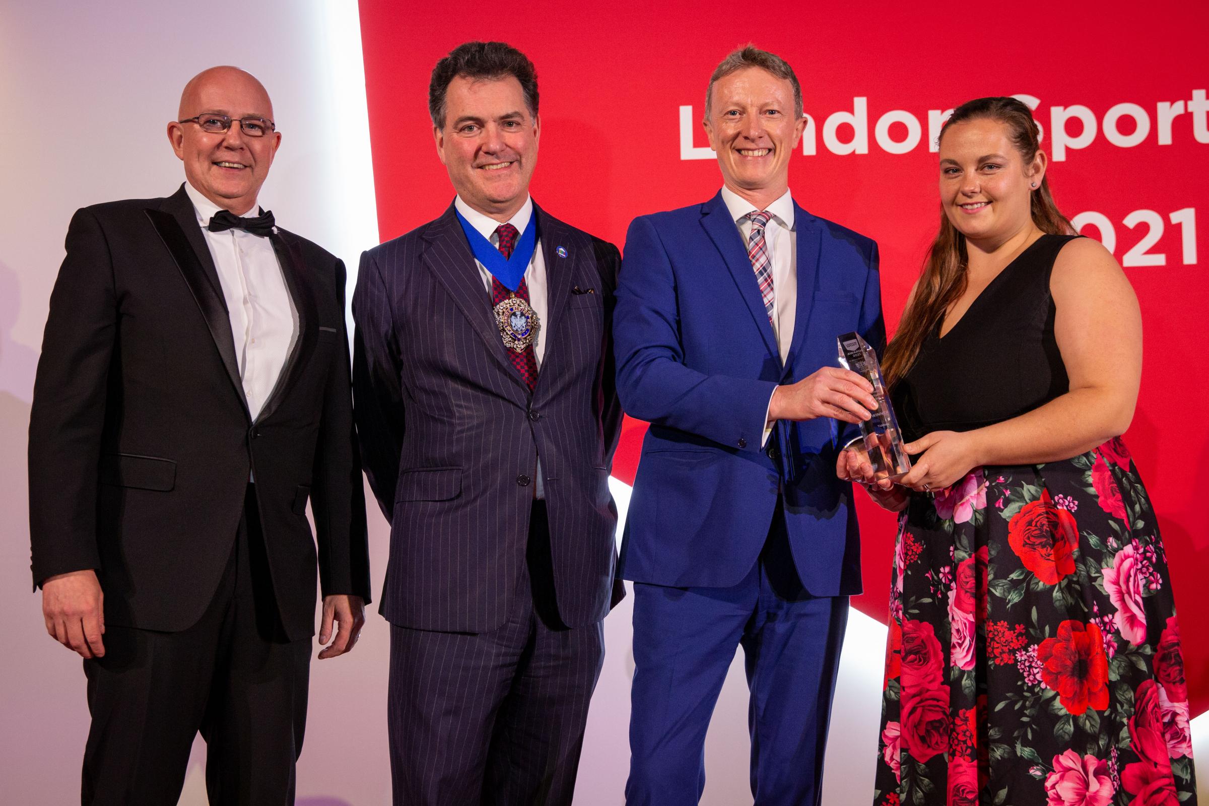 Game-changers Tideway win Business Contribution prize at the London Sport Awards