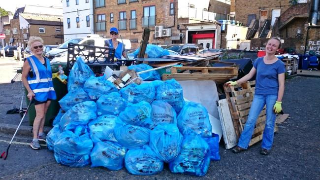 The great clean-up: some of the rubbish collected by LAGER Can volunteers