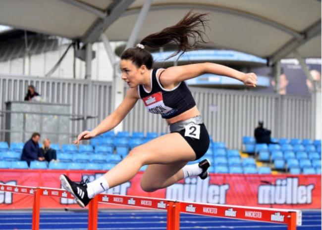 Melissa Coxon, 19, is rising the ranks with hopes to follow in the footsteps of world record breaking idols Karsten Warholm and Sydney McLaughlin.