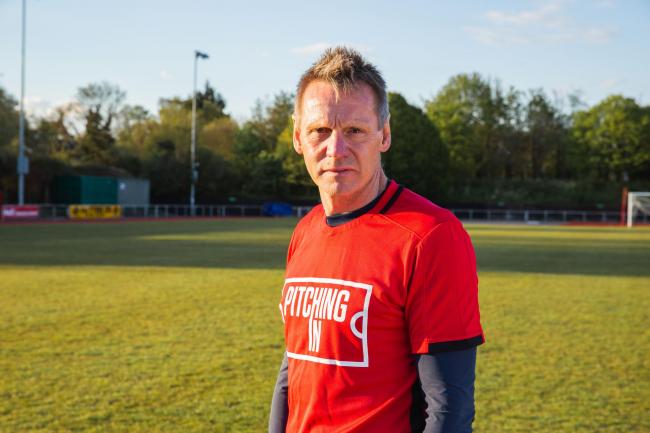 Stuart Pearce was speaking as part of a reunion with former teammate Kevin Horlock, organised by Pitching In