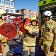 Fire crews rescue man after Acton flat's ceiling collapses
