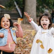 Leaf it to us: autumn activities beckon for these youngsters