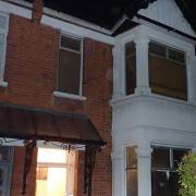 Blaze scene: the house in Third Avenue, Acton