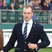 Rowland with Possible Mission during the first horse inspection of the Land Rover Burghley Horse Trials in 2018