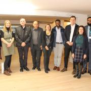 Opening party: guests, including Ealing Council leader Peter Mason, at the Havelock hub