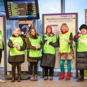 Forget the blues: it's green for go from the Samaritans at Ealing Broadway
