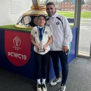 Cricket hero: Bobby Behzadi has been introducing girls to the sport at club and school
