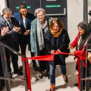 No more red tape: Harriet Lamb, centre, and Rupa Huq MP open the new mezzanine area