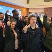 Money tips: the party on their visit to Ealing Metro Bank