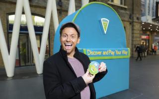 Dairylea launches its Discovery Day campaign with Joe Swash as he unveils a giant backpack in Kings Cross station that contains 10 of the UK children’s favourite items to inspire discovery